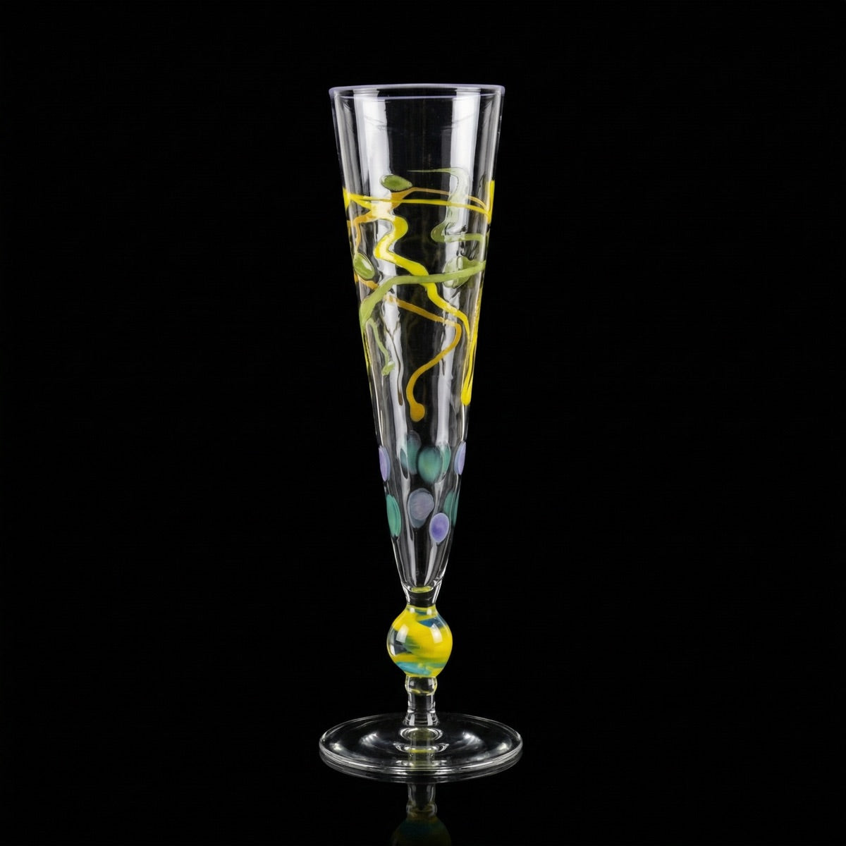 Champagne glass flute Collector's Edition "Primavera"