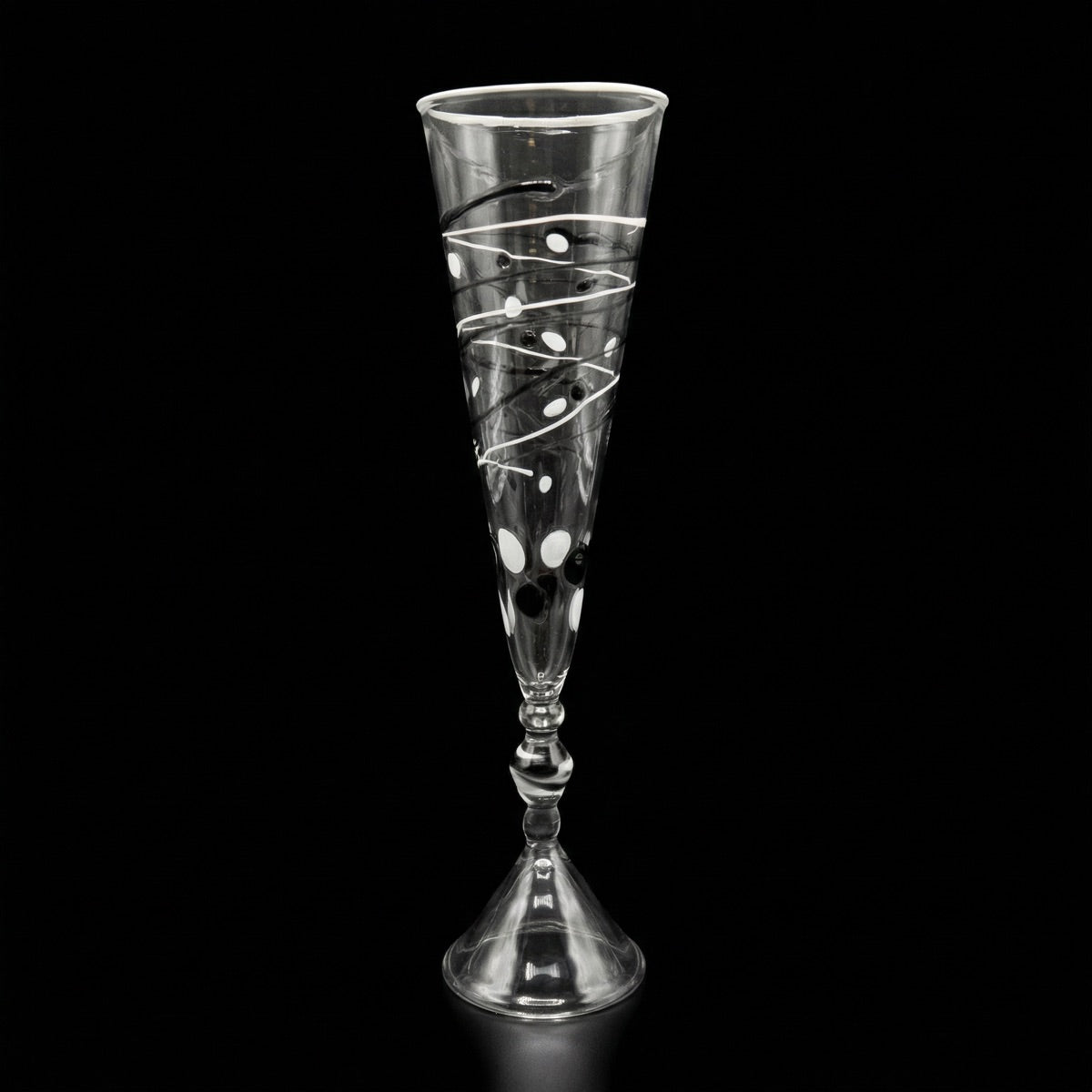 Champagne glass flute Collector Edition "Piano"