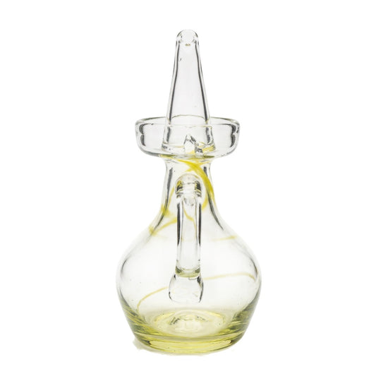 Lafiore Ölflasche Mare Gelb, mundgeblasen aus recyceltem Glas, Mallorca