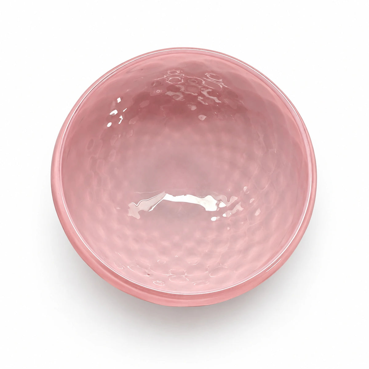 Diamond Bowl – Rose – Draufsicht auf weißem Hintergrund