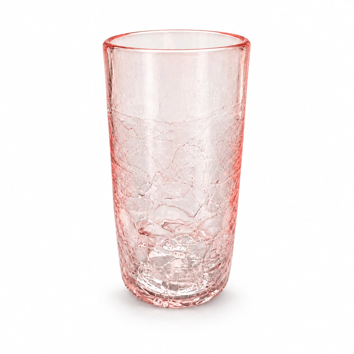 Crackle Trinkglas – Sunrise, Tall – Produktansicht auf weißem Hintergrund