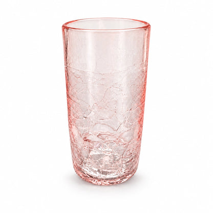 Crackle Trinkglas – Sunrise, Tall – Produktansicht auf weißem Hintergrund