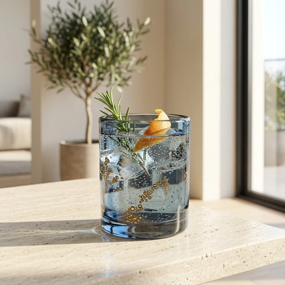 Gold Trinkglas – Steel – mit Gin Tonic