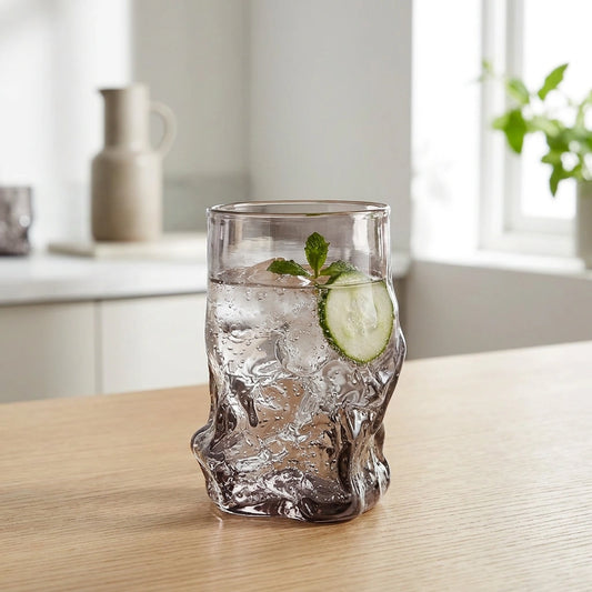 Stone Trinkglas – Smoke – mit Gurkenwasser