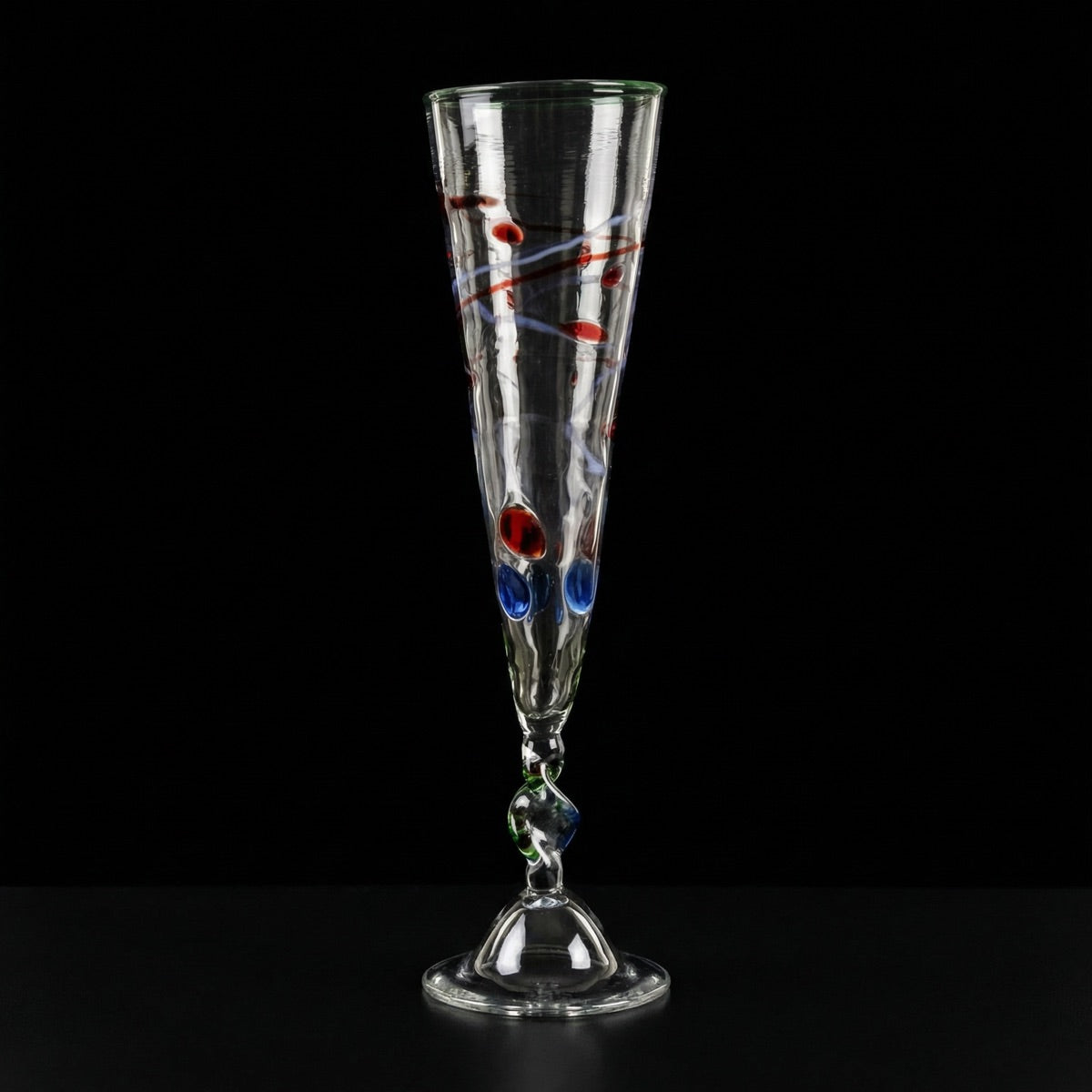 Champagne glass flute collector's edition "Carnevale"