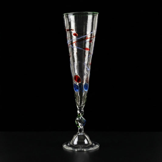 Champagne glass flute collector's edition "Carnevale"