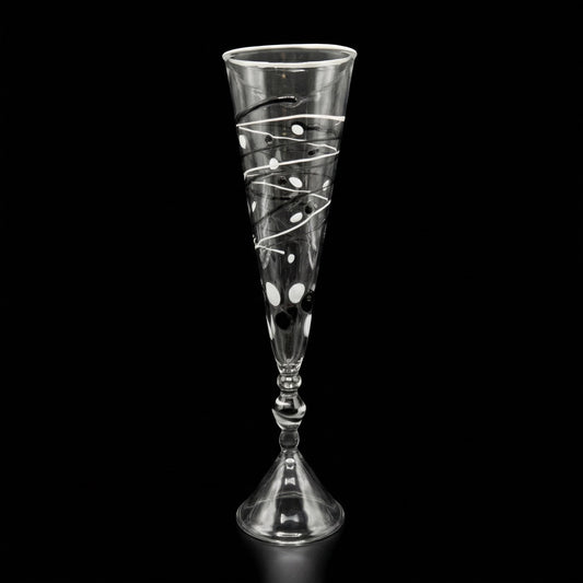 Champagne glass flute Collector Edition "Piano"