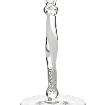 casa vitri Champagnerglas Tulpe Palladium, Detailansicht des Stiels auf weißem Hintergrund