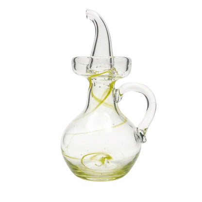 Lafiore Ölflasche Mare Gelb, mundgeblasen aus recyceltem Glas, Mallorca