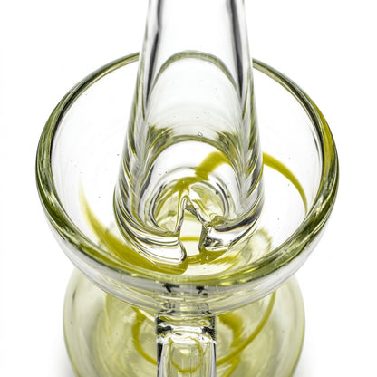 Lafiore Ölflasche Mare Gelb, mundgeblasen aus recyceltem Glas, Mallorca