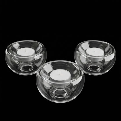 Schwimm Windlicht Klar