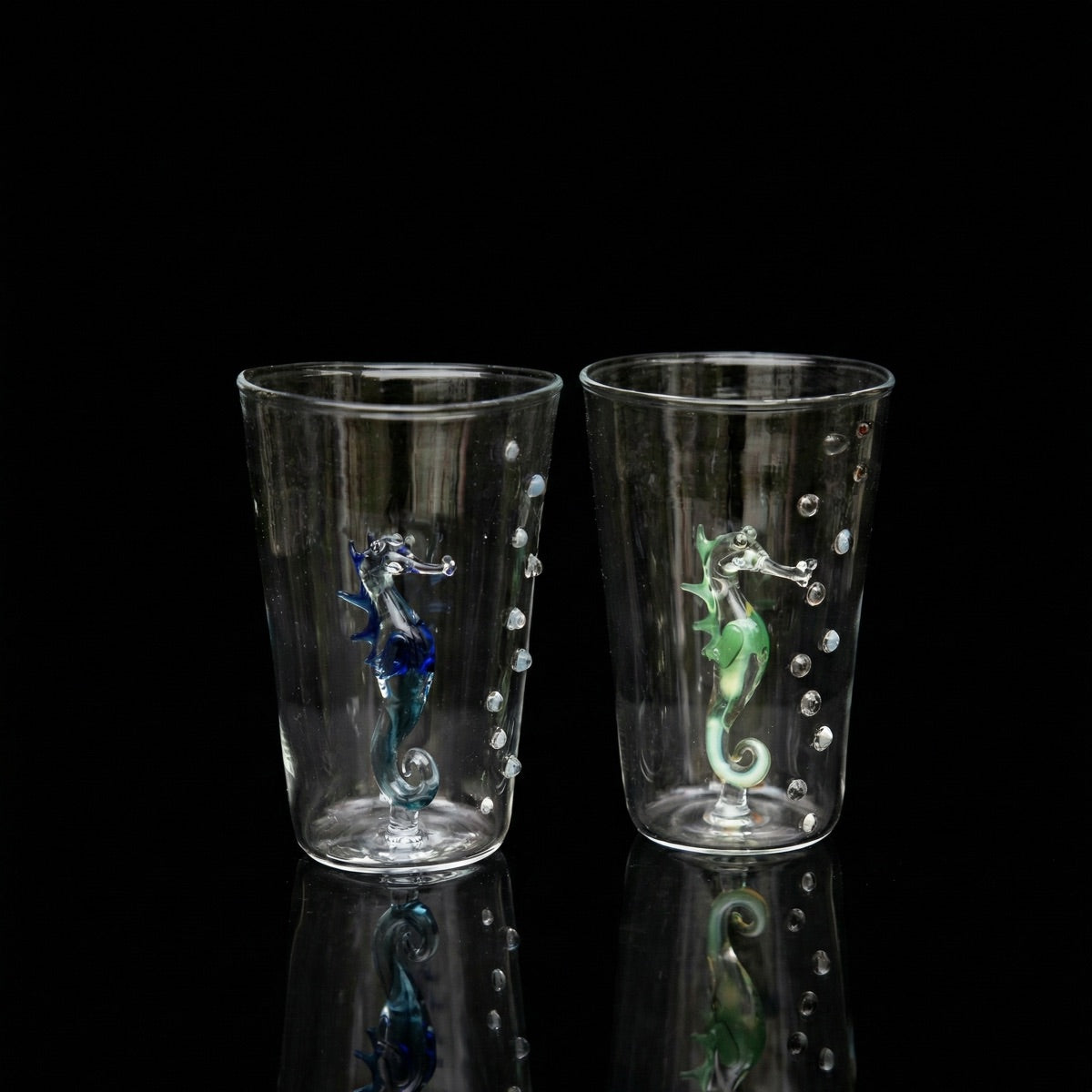 Wasserglas Dots - Seepferd