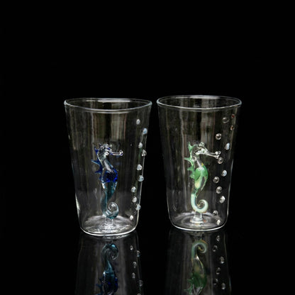 Wasserglas Dots - Seepferd
