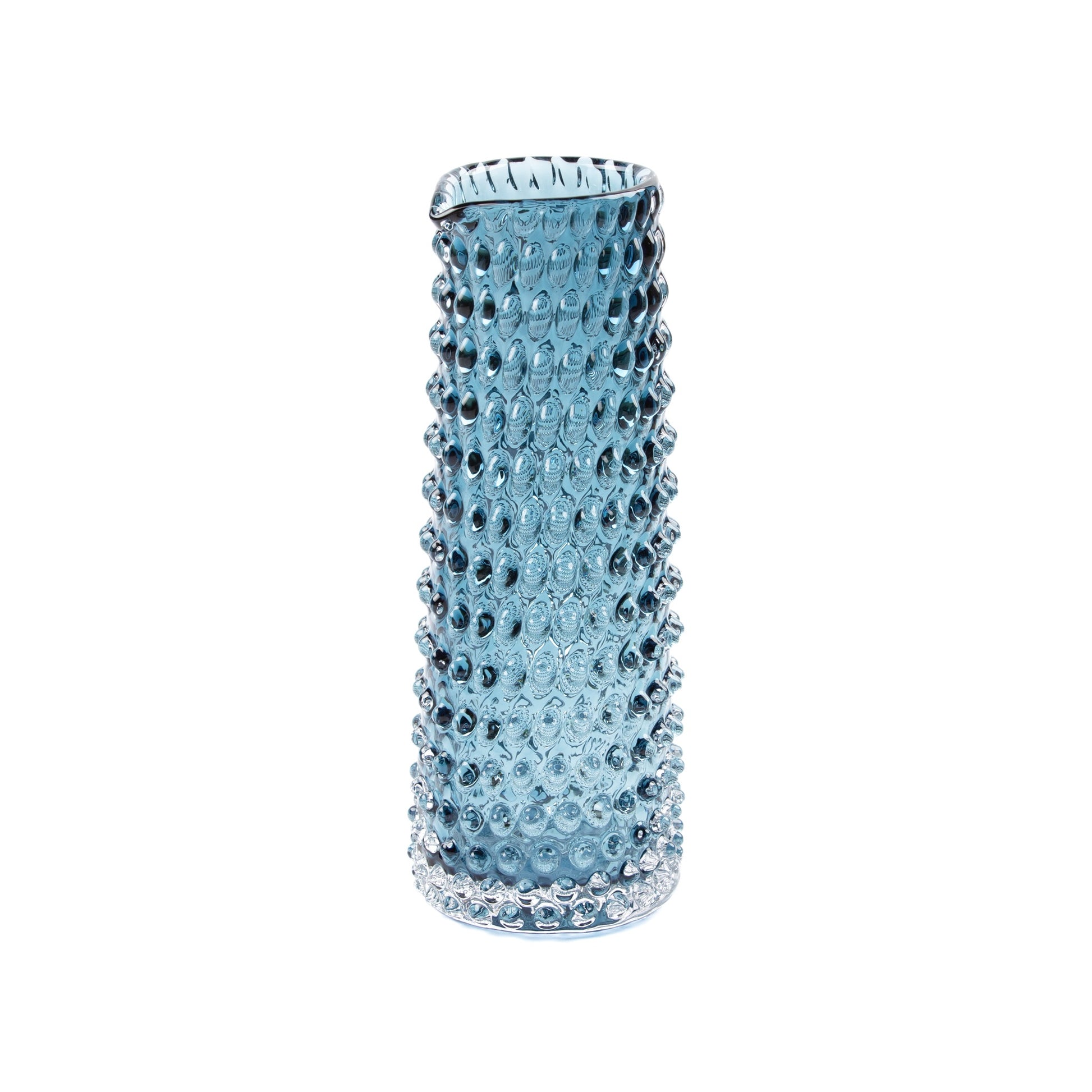 Kodanska Danish Summer Karaffe Blue Smoke, mundgeblasenes Glas